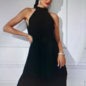 fab'rik Black Halter Dress. Size M. NWTGS